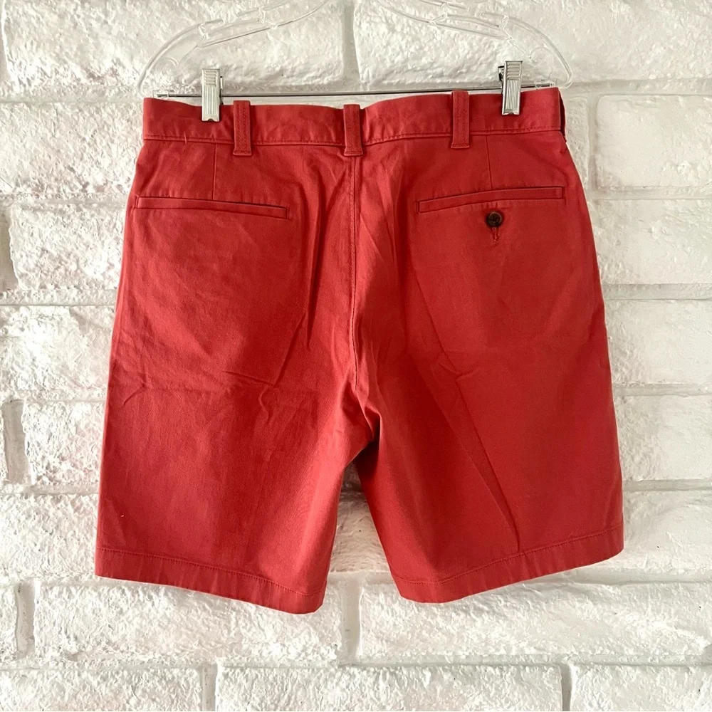 J. Crew Red Chino Shorts Flat Front Waist 31  D20